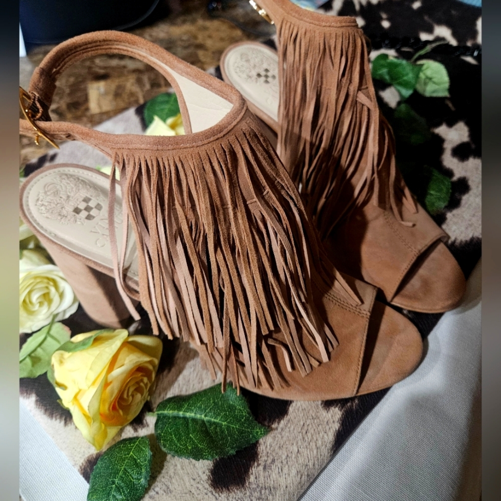 Vince Camuto Fringe Heels